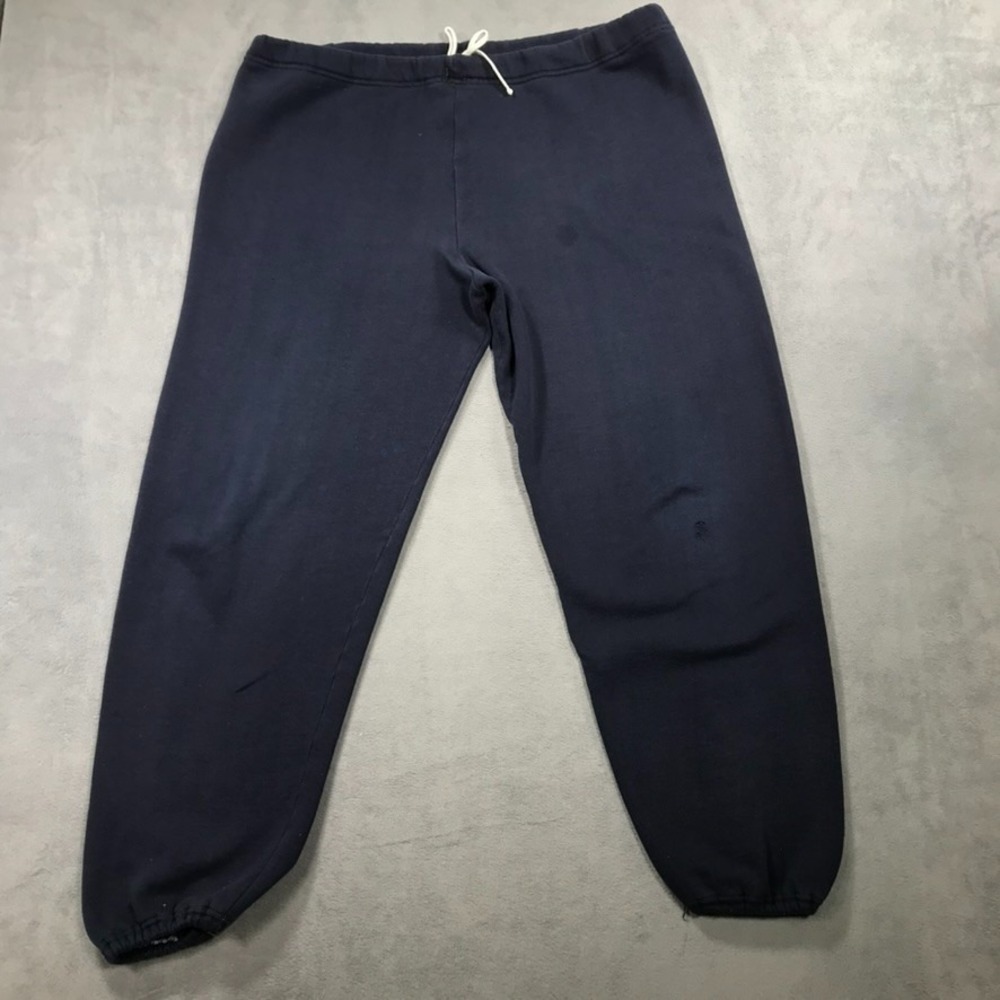 True Vintage 70s Russell Athletic Sweatpants Men's XL Blue USA Made Joggers *